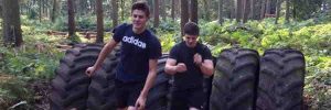 Pair Racing on the Assault Course
